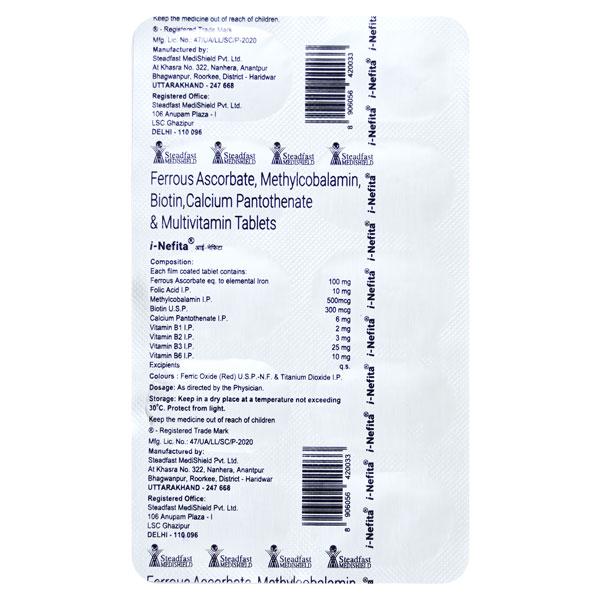 I NEFITA Tablet 10's - Supplements-Vam