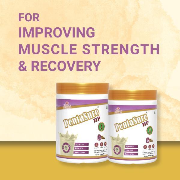 PentaSure HP 100% Whey Protein Powder- Banana & Vanilla Flavour 400 g - Whey Proteins