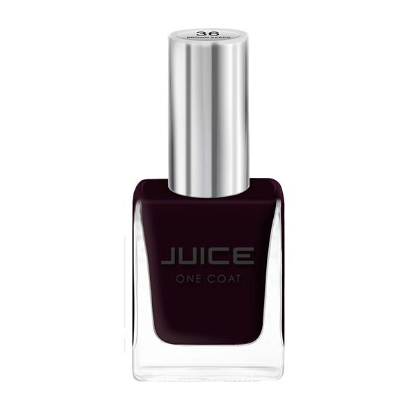 JUICE One Coat Long Lasting Quick Dry Chip Resistent Nail Polish BROWN SEEDS 36 11 ml - Nail Polish