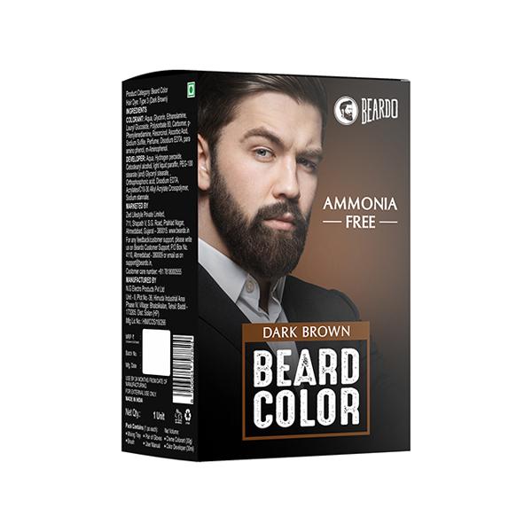 Netmeds | Beardo Beard Color Dark Brown Ammonia Free for Men 1's
