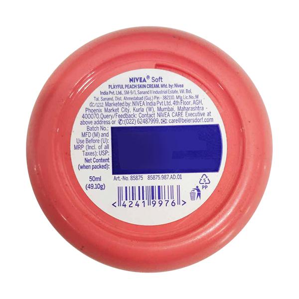 Nivea Soft Playful Peach Cream 50 ml - Face Moisturizers