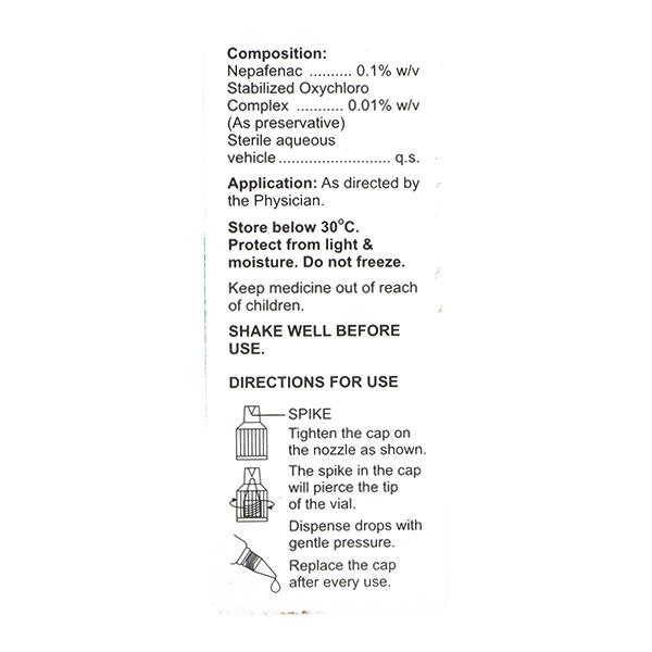 Nepacent Eye Drops 5ml - Eye conditions-Oph