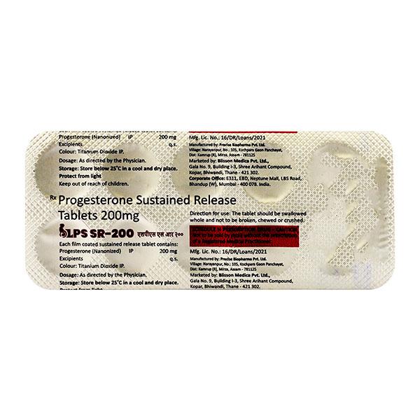 LPS SR 200 Tablet 10's - Hormonal Therapy-Oes