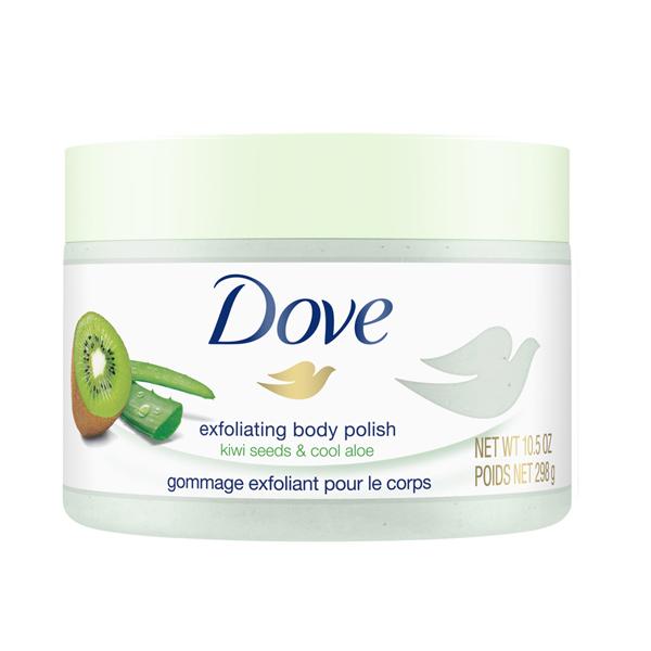 Dove Exfoliating Body Polish With Kiwi Seeds And Cool Aloe, Sulphate Free 298 gm - Scrubs & Exfoliants