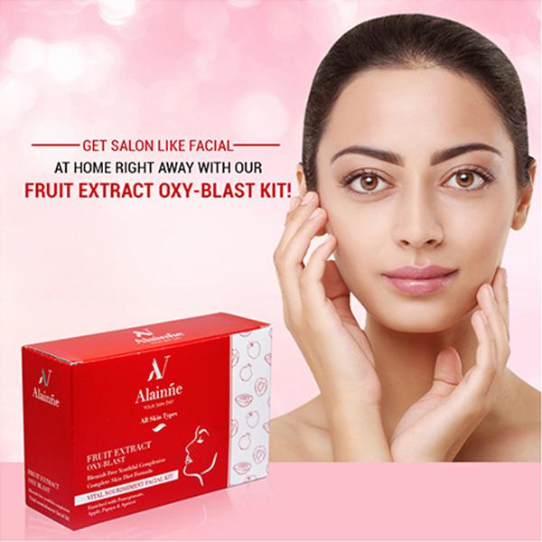 Alainne Fruit Extract Oxy Blast Facial Kit 40G Each 4's - Facial Kits