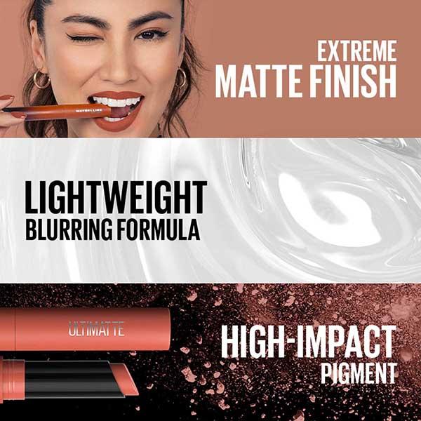 Maybelline New York Color Sensational Ultimatte Lipstick, More Mocha 1.7 gm - Lipsticks