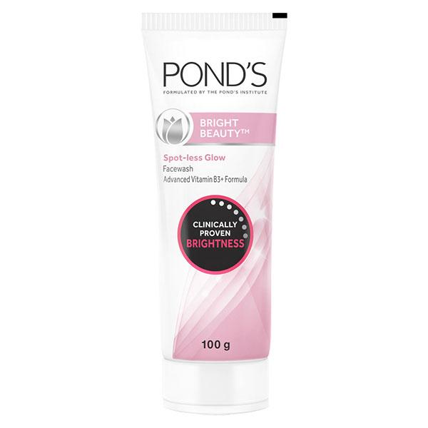 Netmeds | Pond'S Bright Beauty Spot - Less Glow With Vitamin B3 Facewash 100 gm