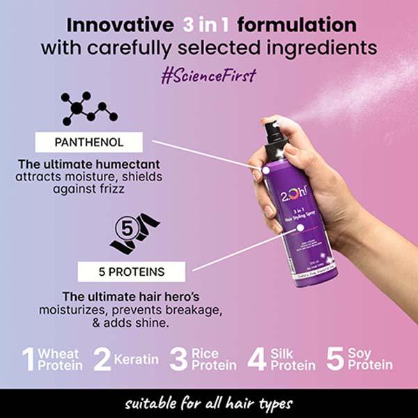 2.Oh! 3 in 1 Hair Styling Spray 200 ml - Hair Sprays & Mists