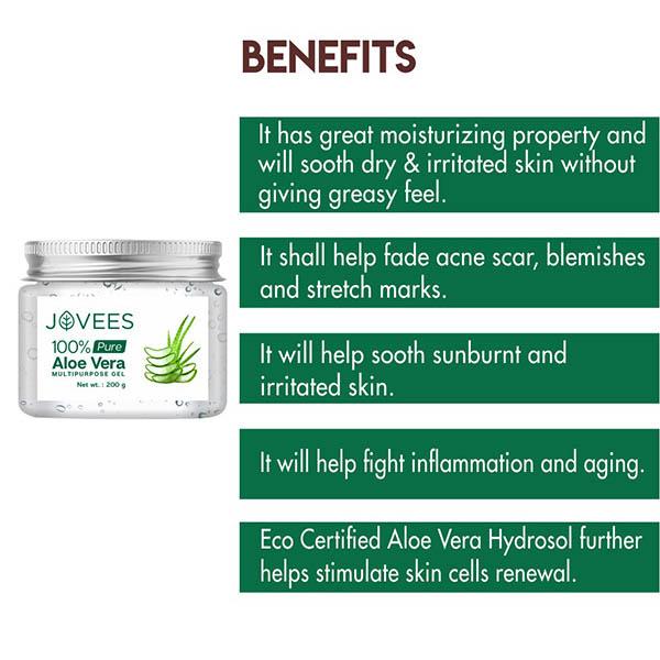 Jovees Aloe Vera Gel 200 gm - Creams/Oils/Lotions