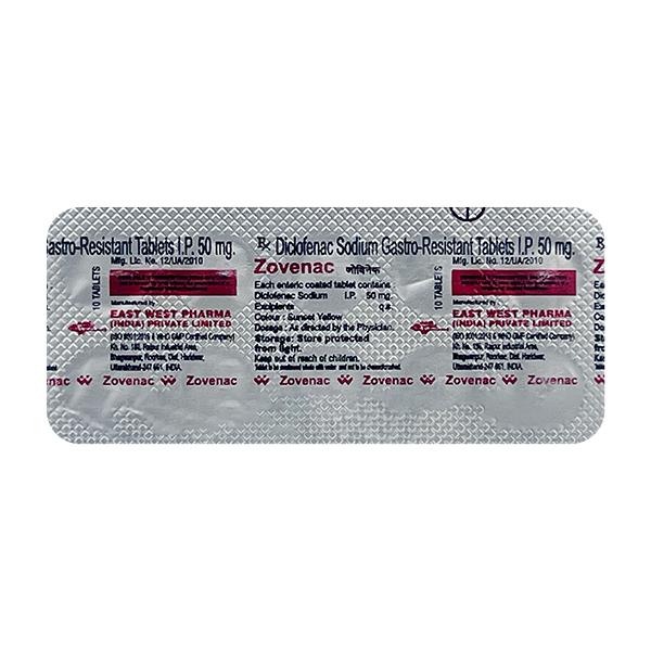 Zovenac Tablet 10'S - Pain relief-Nsa