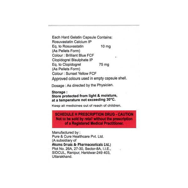 ROSYCAP CV 10 Capsule 15's - Blood Clot-Ant