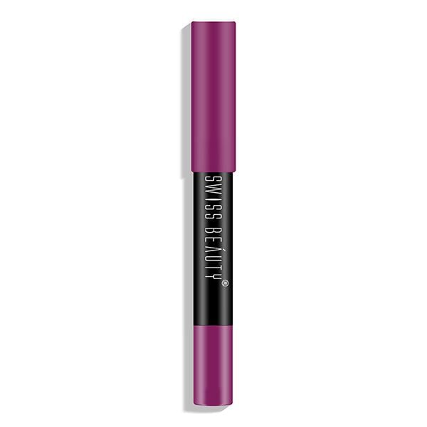 Swiss Beauty Stay On Lip Crayon - (8 Plum Pick) 3.5gm - Lipsticks