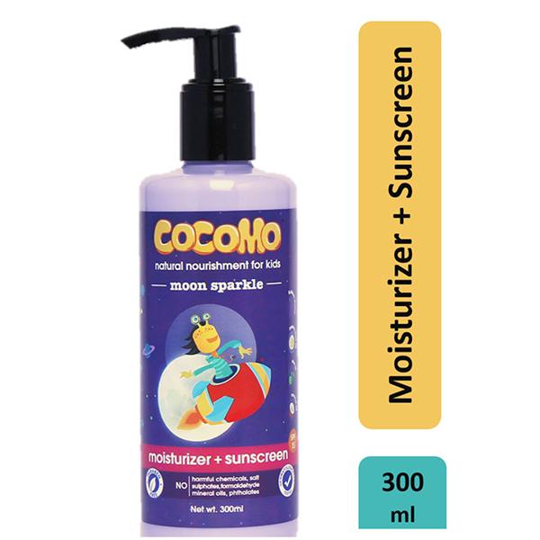Cocomo Natural Kids Moisturizer Plus Sunscreen Lotion Aloe Vera and Calendula SPF 15Moon Sparkle 300 ml - Creams, Lotions & Oils
