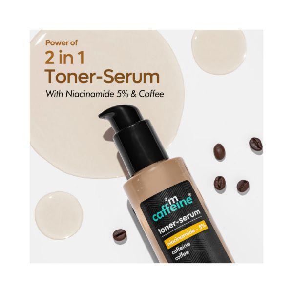 mCaffeine 5% Niacinamide 2in1 Toner-Serum with Coffee for Pore Tightening Fades Blemishes 150 ml - Face Gels