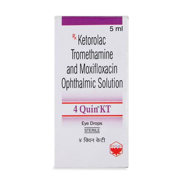 4 QUIN KT Eye Drops 5ml - Eye conditions-Oph