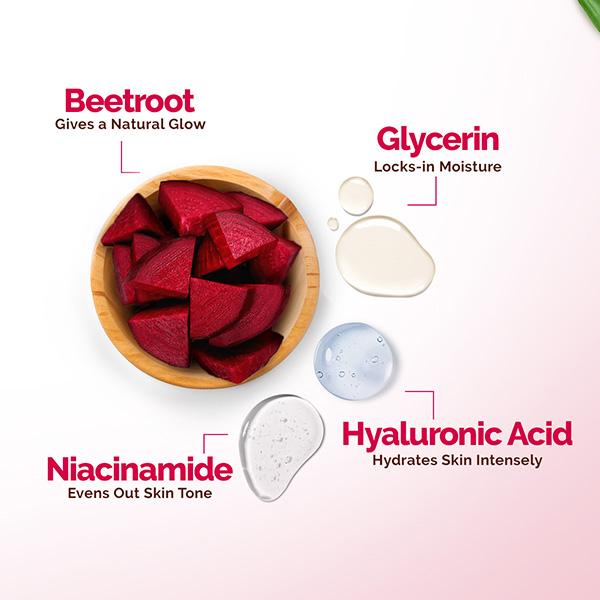 Mamaearth Beetroot Hydraful Light Gel Moisturizer with Beetroot & HA for Hydrated Pink Glow 200 gm - Face Moisturizers