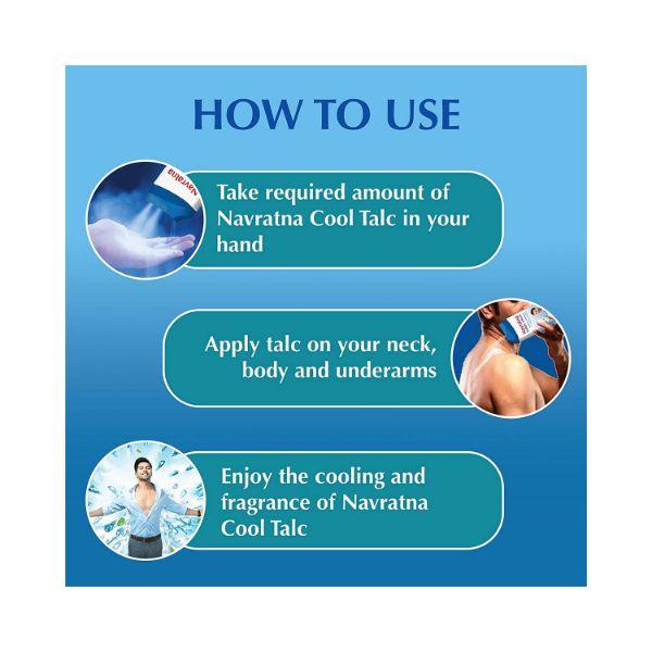 Navratna Cool Talc Mint Fresh 400 gm - Talcum Powders