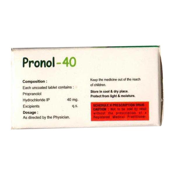 PRONOL 40 Tablet 15's - Hypertension-Bet