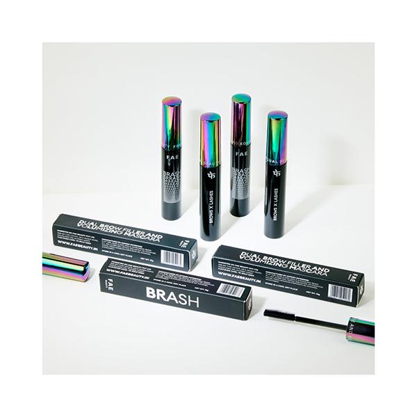 FAE Beauty Brash Dual Brow Filler And Volumizing Mascara JET BLACK 10 gm - Mascaras