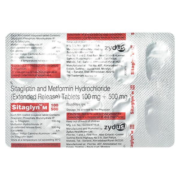 SIGLYN M 100/500 Tablet 10's - Diabetes-Ant