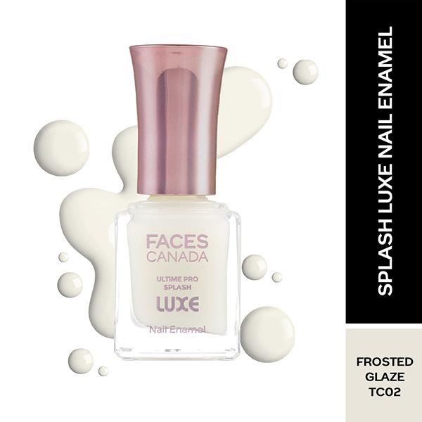 Netmeds | Faces Canada Ultime Pro Splash Luxe Nail Enamel - Frosted Glaze (Tc02) 12 ml
