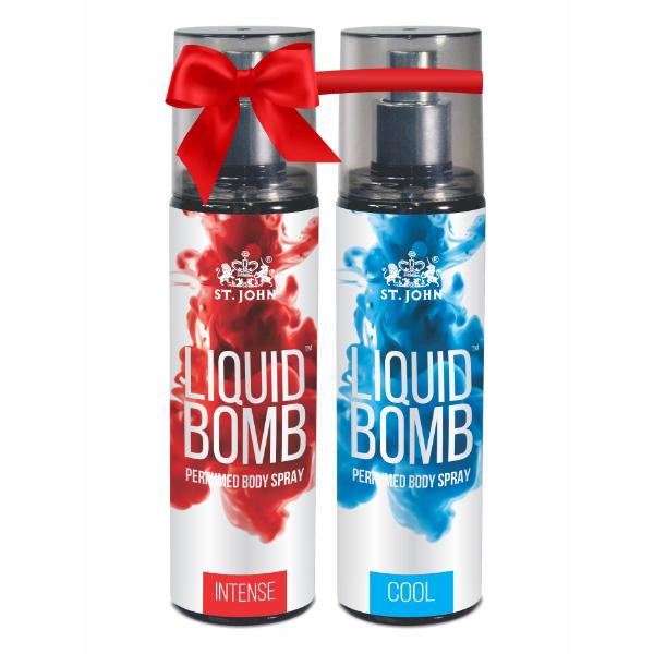 St. John Liquid Bomb Intense Body Spray 150 ml + Liquid Bomb Cool Body Spray 150 ml