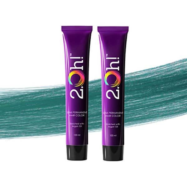 Netmeds | 2.Oh! Semi Permanent Hair Color 100 ml each - Aqua Marine 2's