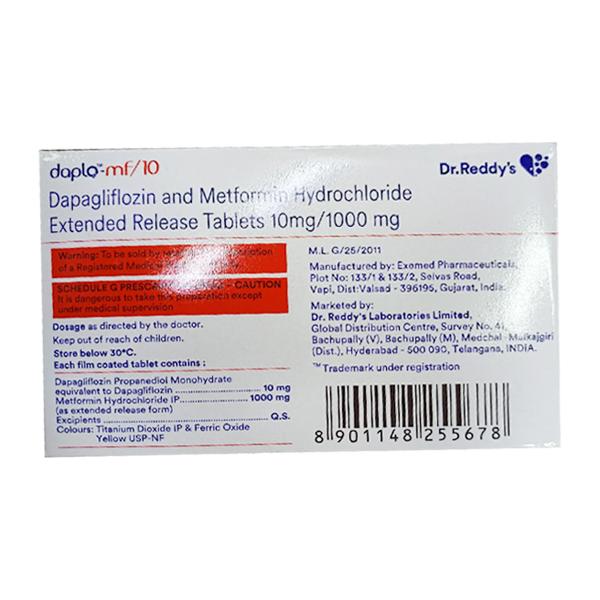 DAPLO MF 10 Tablet 10's - Diabetes-Ant