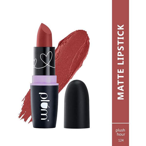 Plum Matterrific Lipstick Plush Hour - 124 (Peach Pink) 4.2 gm - Lipsticks