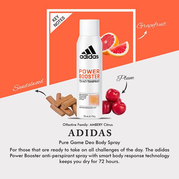 Adidas Power Booster 72H Anti-Perspirant 150ml Deodorant Set 3's - Women Deodorants/Roll-Ons