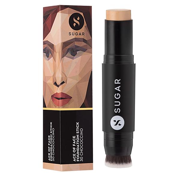 SUGAR Cosmetics Ace Of Face Foundation Stick - 30 Chococcino  12gm - Foundation