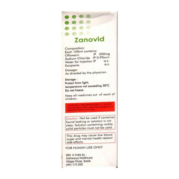 Zanovid Infusion 100ml - Bacterial Infections-Qui