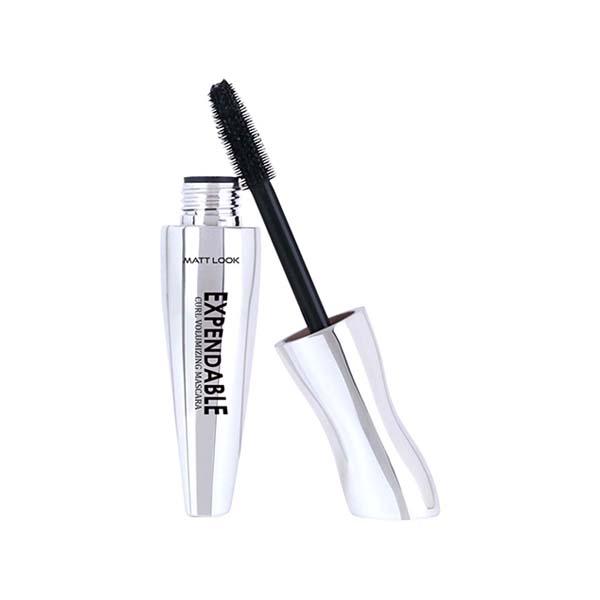Matt Look Expendable Curl Volumizing Mascara, Instant 3X Volume, Clump- Free Lashes-Black 12.5 ml - Mascaras