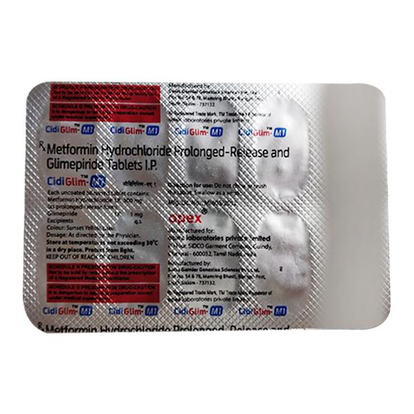 CIDIGLIM M1 Tablet 10's - Diabetes-Ant