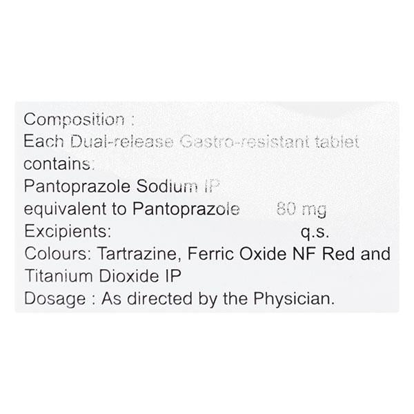 PANTOP 80 Tablet 10's - Ulcer/Reflux/Flatulence-Aaa