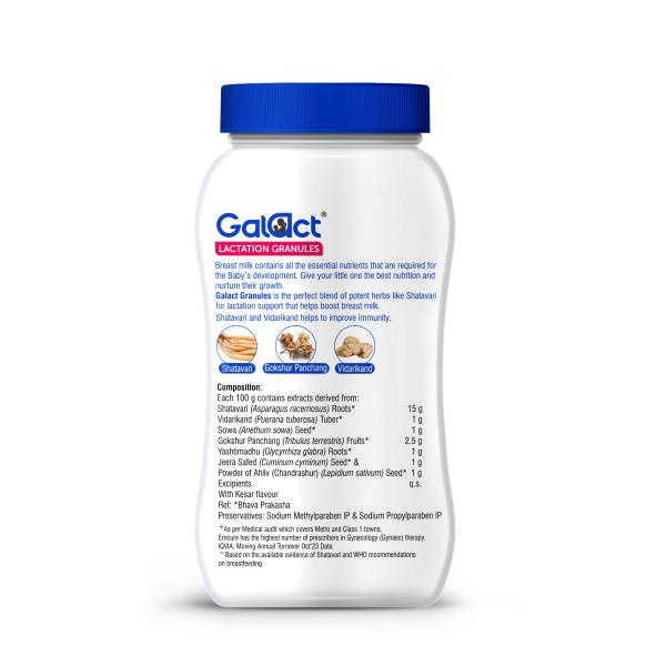 Galact Lactation Granules - Kesar Flavor 200 g - Nutritional Supplements