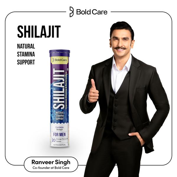 Bold Care Shilajit Natural Stamina Support Effervescent Tablet - Orange Flavour 20's - Other Supplements