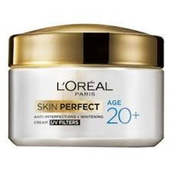 Netmeds | L'Oreal Skin Perfect Anti-Imperfections + Whitening 20+ Cream 50 gm