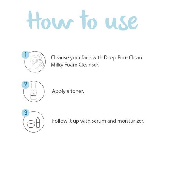 Dot & Key Deep Pore Clean Milky Foam Cleanser 120 ml - Face Wash & Cleansers