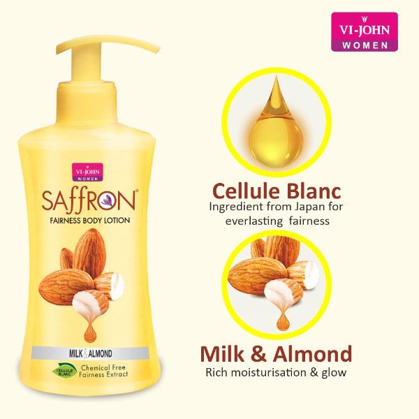 Vi-John Saffron Fairness Body Lotion Combo - Pack of 6 x 250 ml - Lotions & Creams