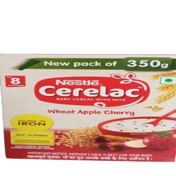 Netmeds | Nestle Cerelac Stage 2 (8 Months+) Powder - Wheat Apple Cherry 350 gm (Refill Pack)
