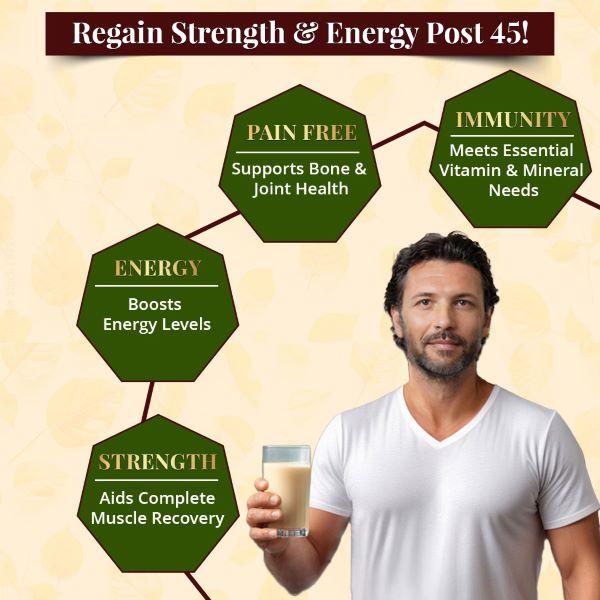 Vansaar 45+ Pro-Strength Nutrition Powder 400 gm - Speciality Medicines