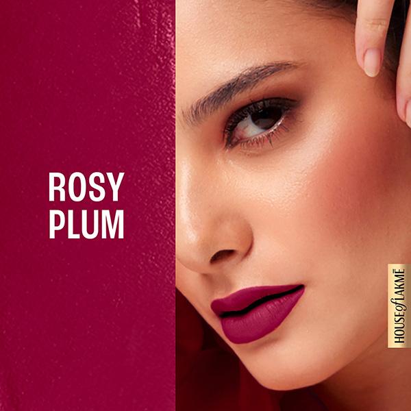 Lakme Double Duty Lip & Cheek Mousse Matte Lipstick & Soft Blush, Rosy Plum,9gm - Lipsticks