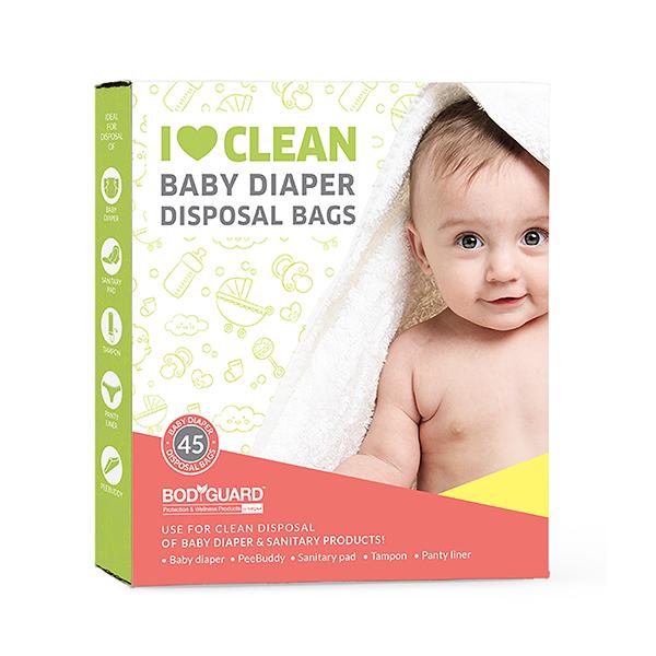 BodyGuard Baby Diaper Disposal Bags 45's - Diapers & Wipes