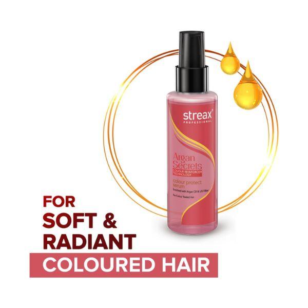 Streax Professional Argan Secrets Colour Protect Serum 100 ml - Hair Serums