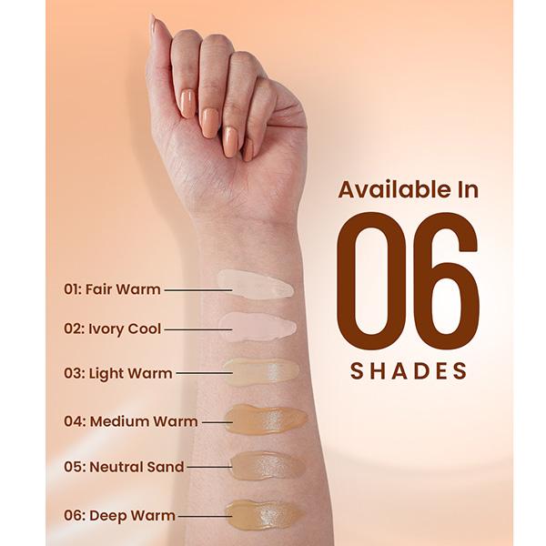Swiss Beauty Matte Maxx Cover Foundation, 24- Hour Stay, with Hyaluronic Acid & Vitamin E, Oil-Control Formula 1 - Fair Warm 30 gm - Foundation