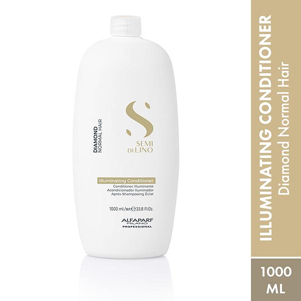 Alfaparf Milano Diamond Illuminating Conditioner - Splitend Repair, Straight, Wavy Hair 1000 ml - Conditioners