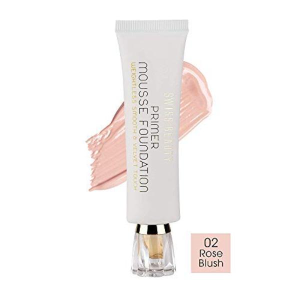Swiss Beauty Primer Mousse Foundation - (Rose Blush) 30 ml - Foundation