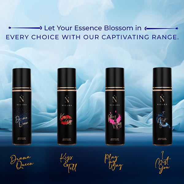 Nisara I Mist You Long Lasting Fresh Citrus Fragrance Body Mist Spray Perfume For Women 200 ml - Body Mist/Spray