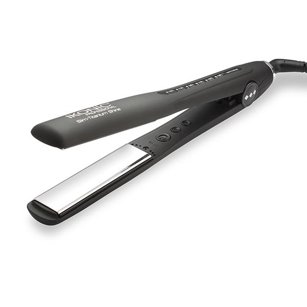 Netmeds | Ikonic Hair Straightener - Slim Titanium Shine Black & Silver 982 ml